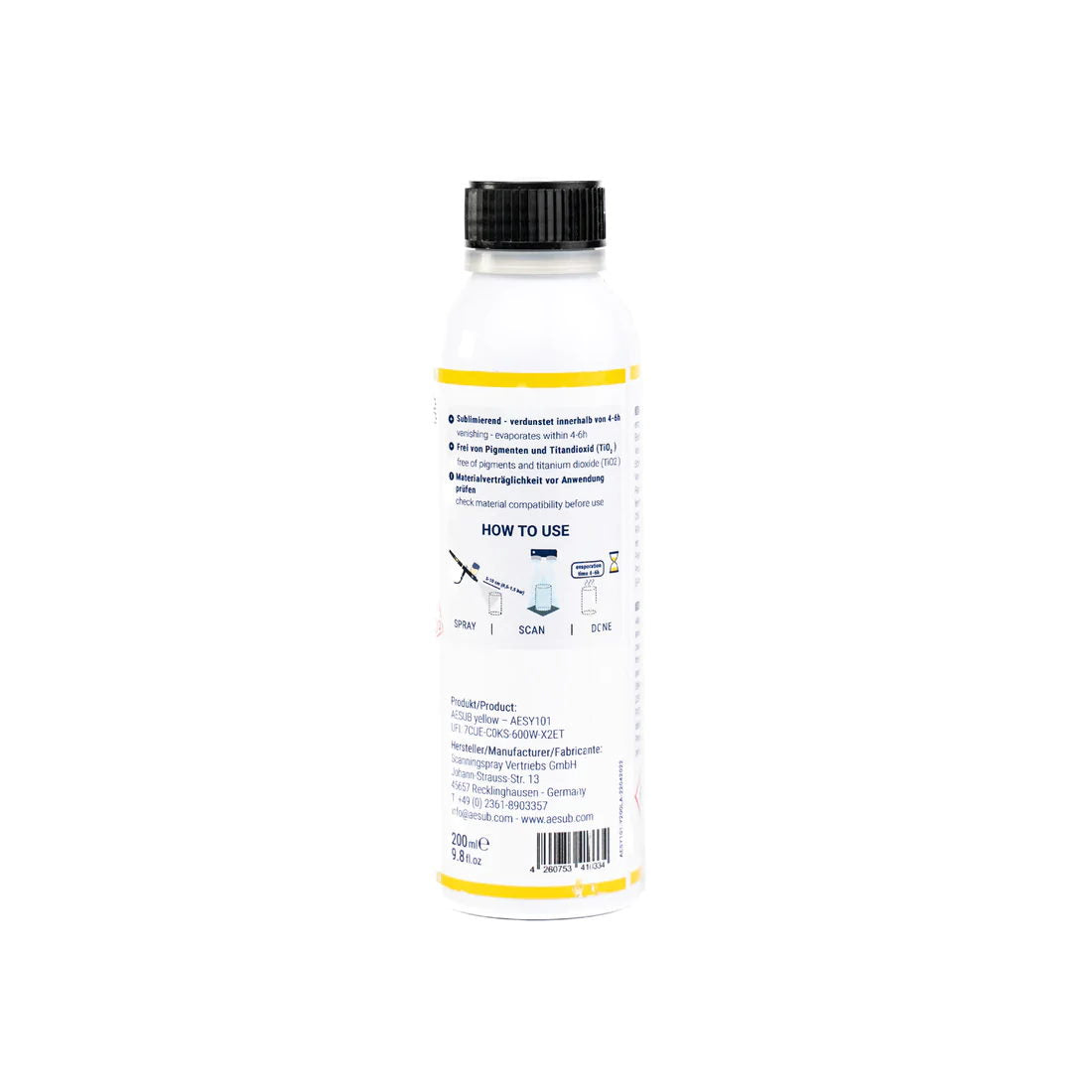AESUB Yellow, Vanishing Scanning Spray, 200 ml
