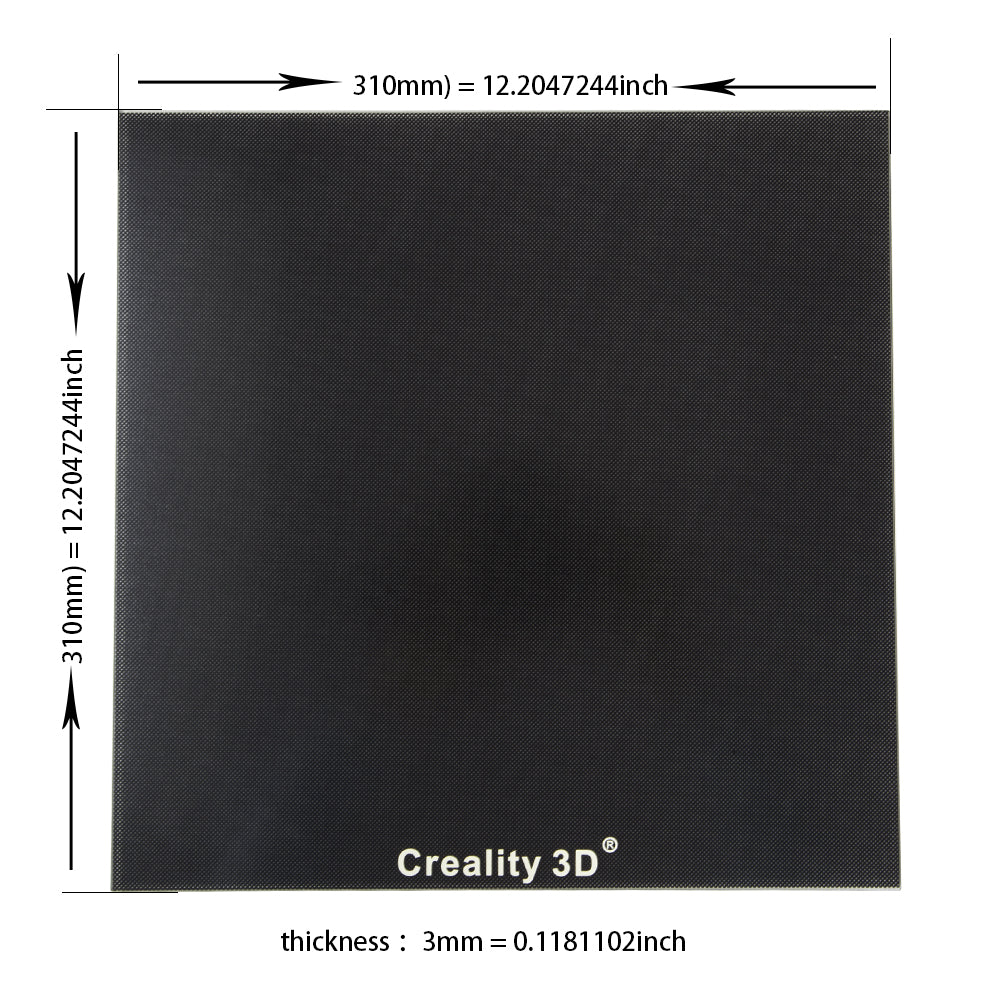 Tempered Glass Plate, 310 x 310 mm