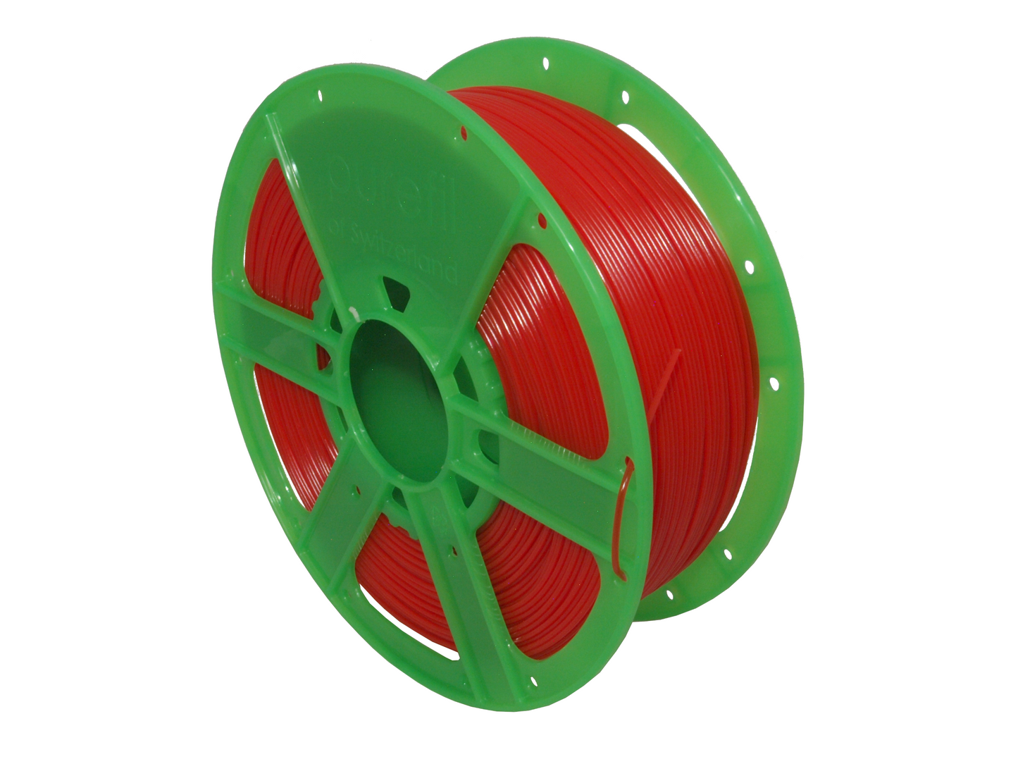 PETG, rouge transparent