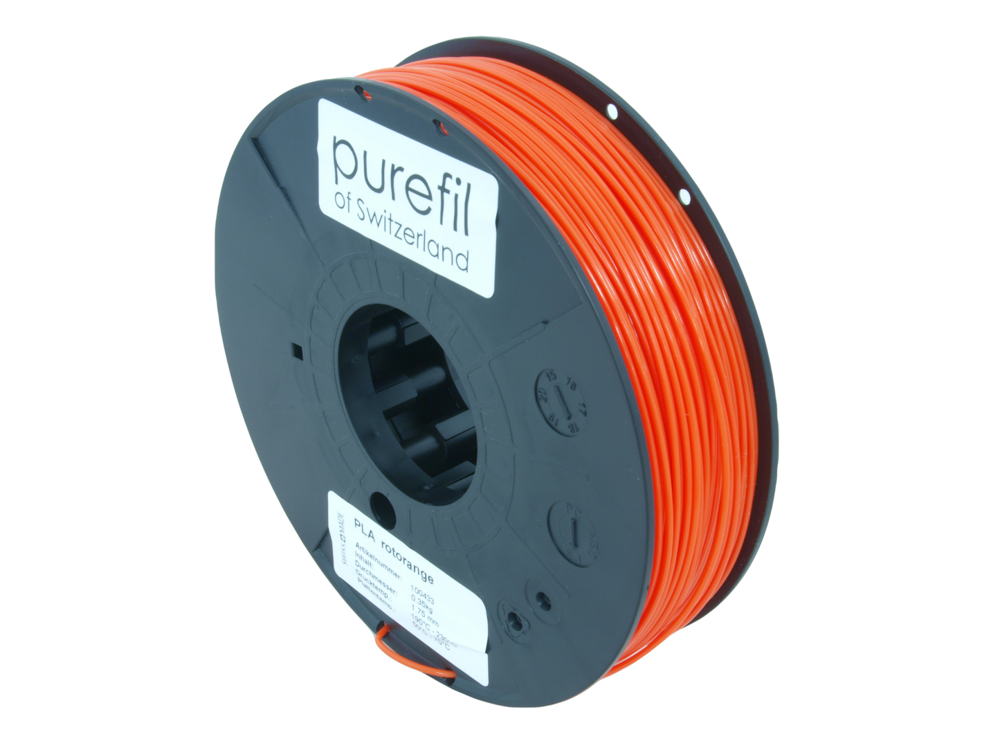 PLA, orange pur