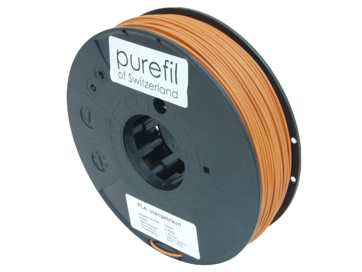 PLA, orange marron