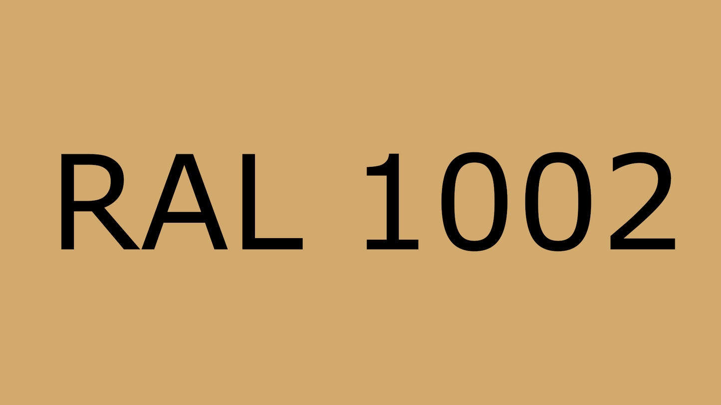 Standard A, Sand Yellow, RAL 1002