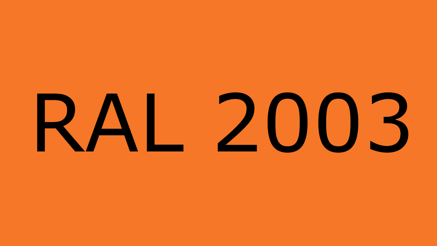 Standard A, Pastel Orange, RAL 2003