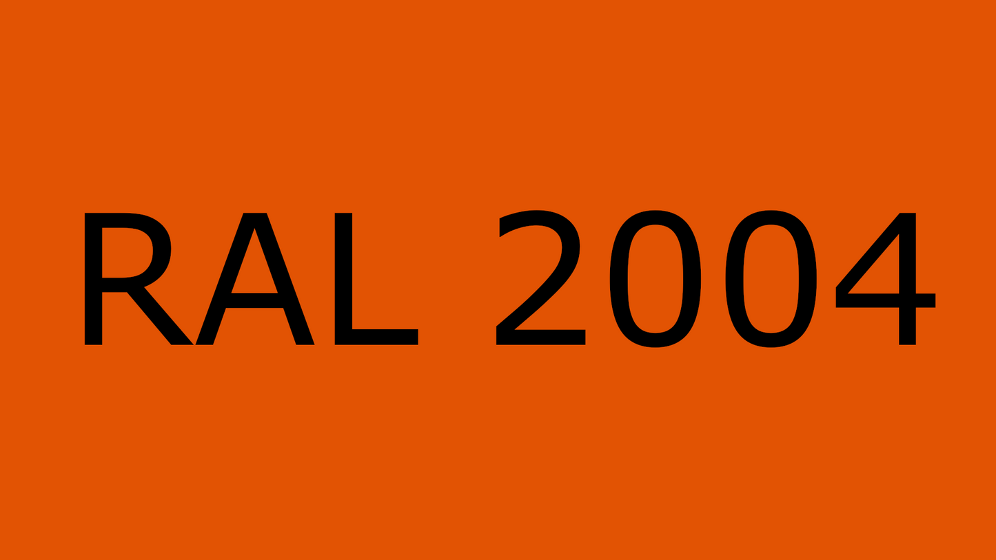 Standard A, Reinorange, RAL 2004