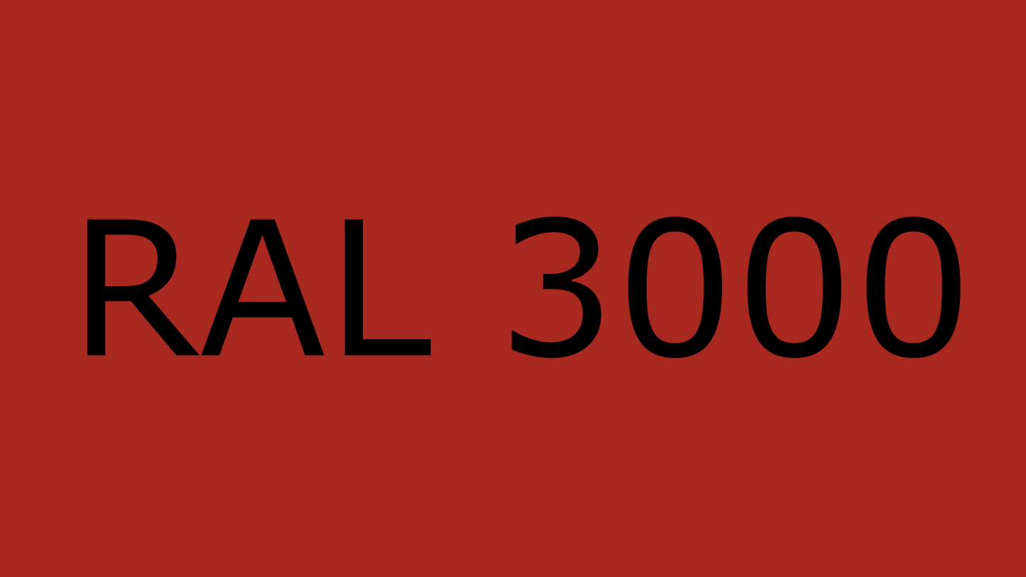 Standard A, Flame Red, RAL 3000
