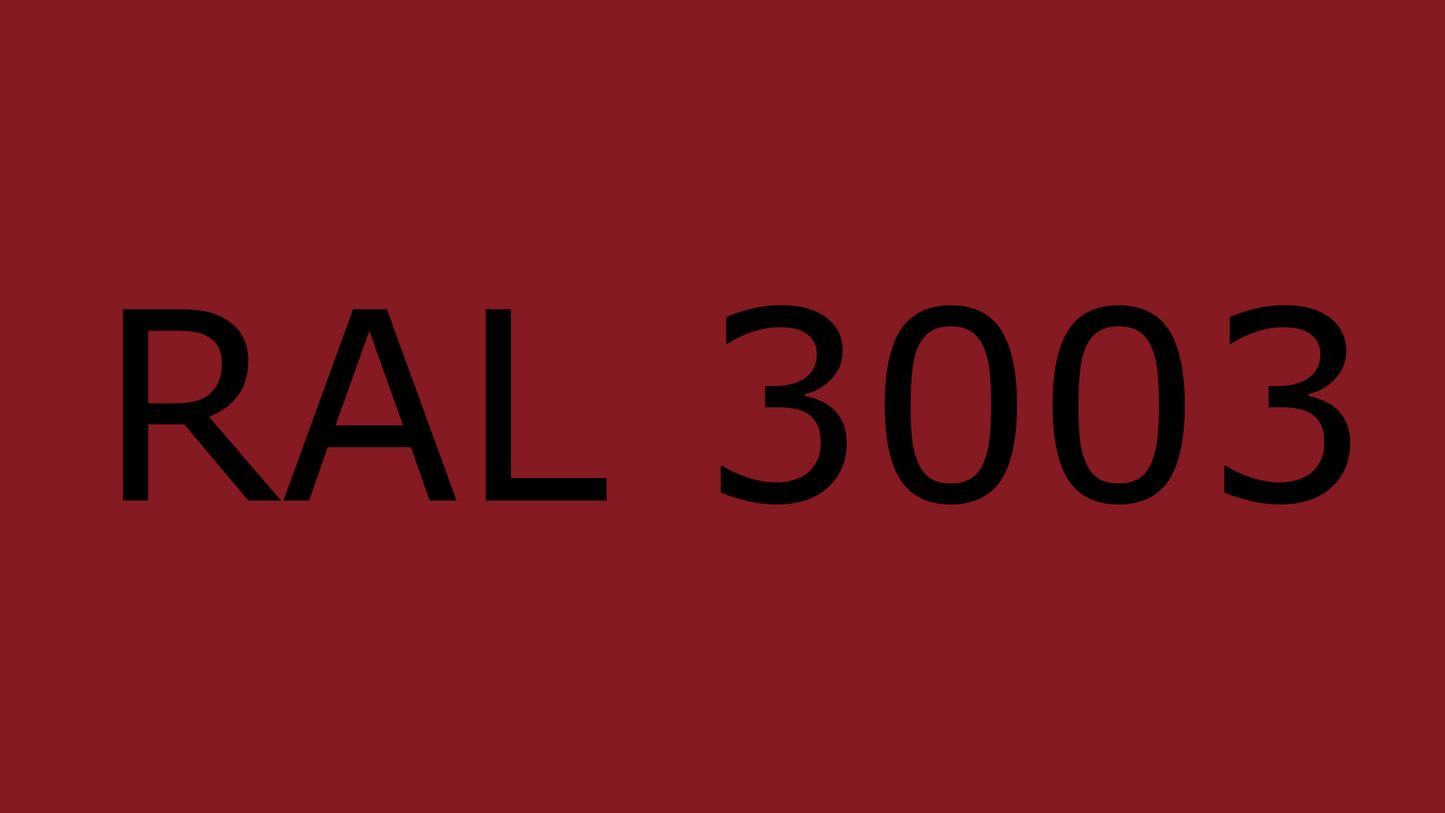 Standard A, Ruby Red, RAL 3003