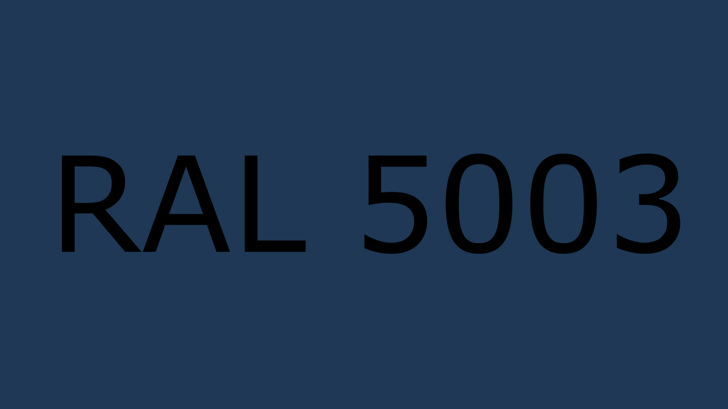 Standard A, Sapphire Blue, RAL 5003