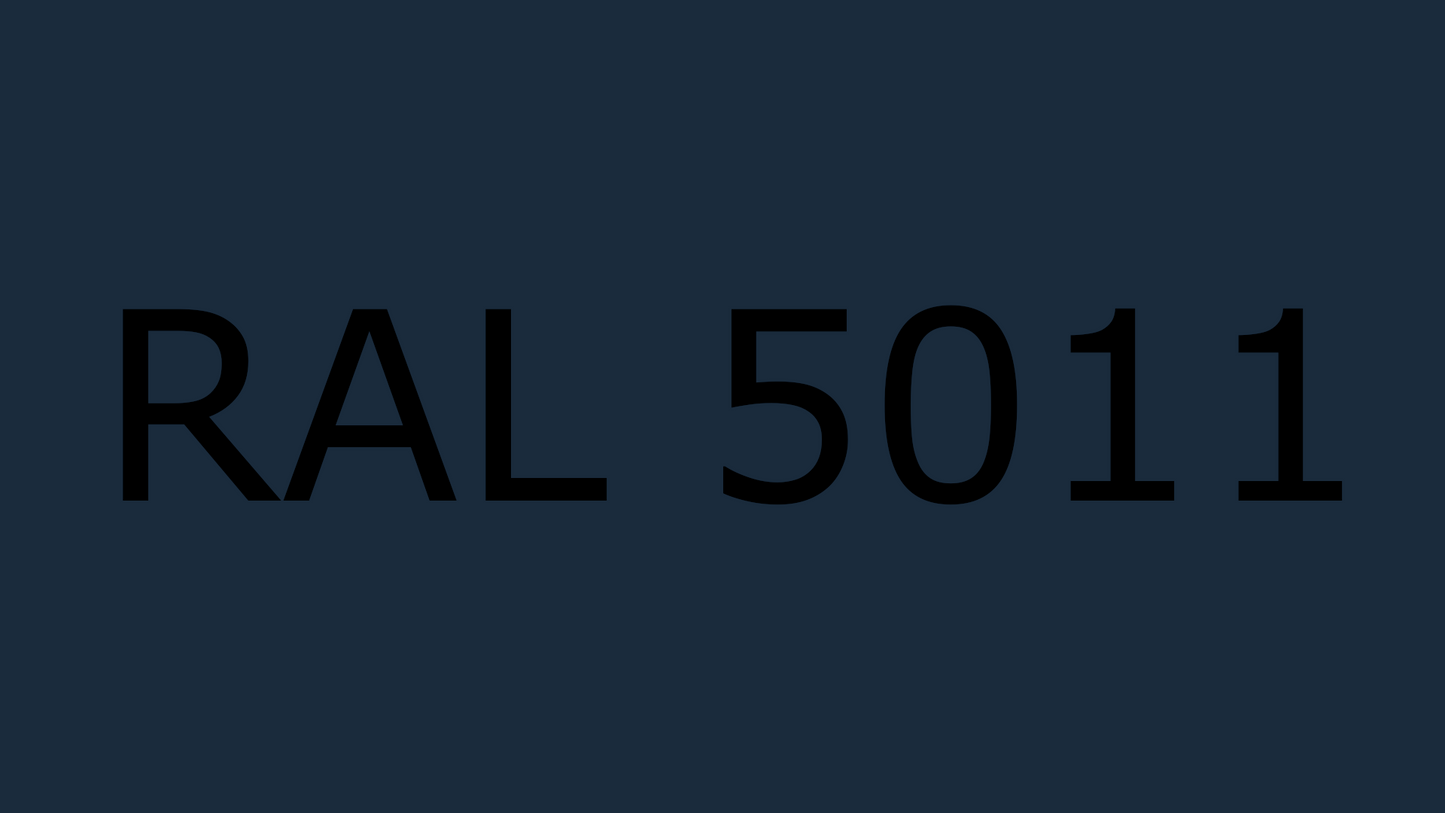 Standard A, Steel Blue, RAL 5011