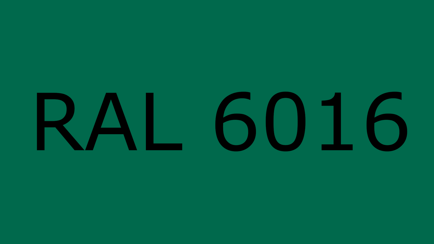 Standard A, Türkisgrün, RAL 6016