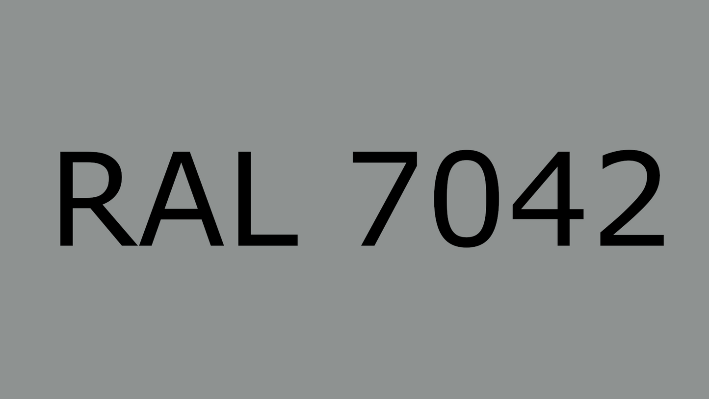 Soft W, Traffic Grey A, RAL 7042