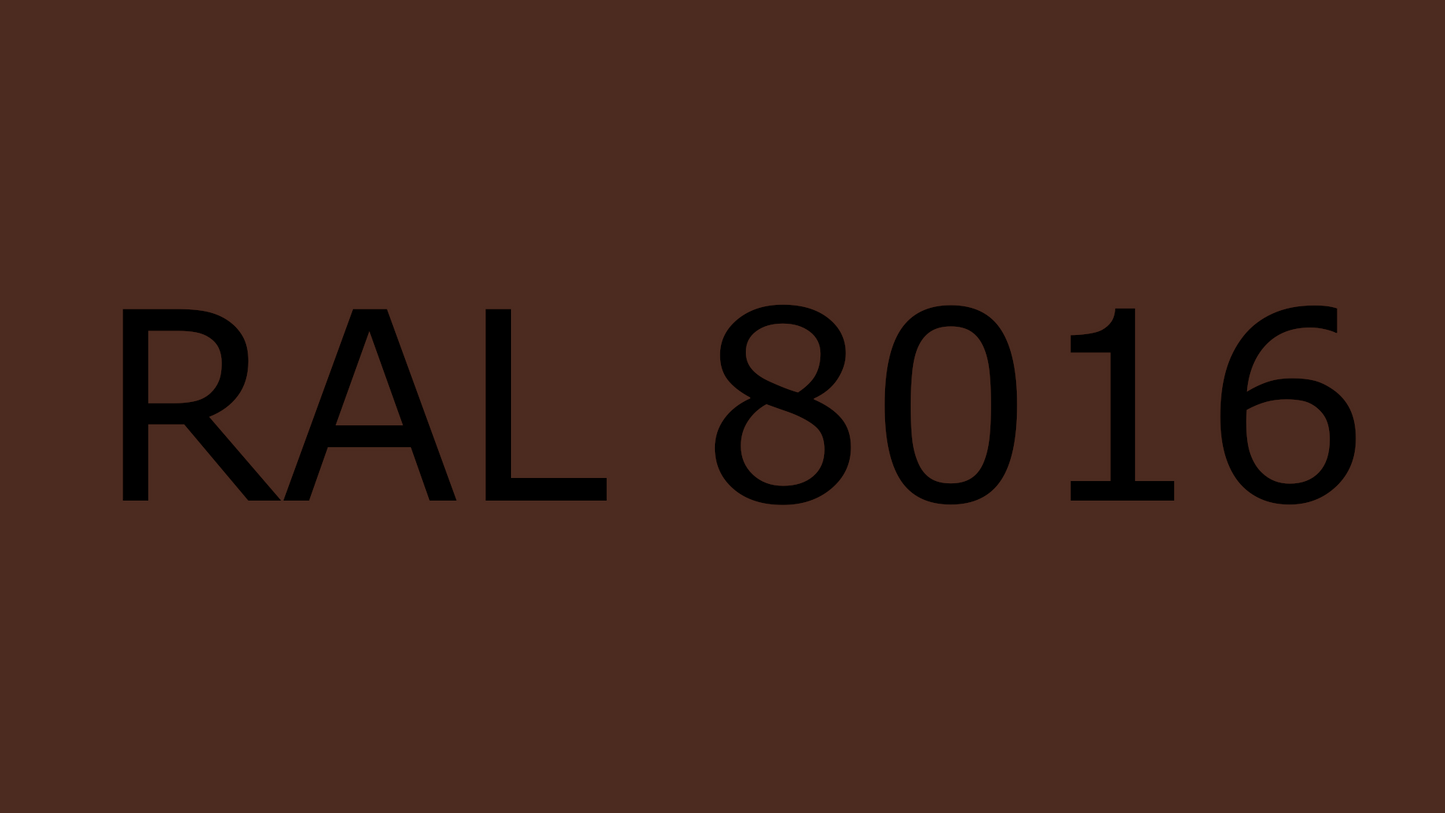 Soft W, Mahagonibraun, RAL 8016
