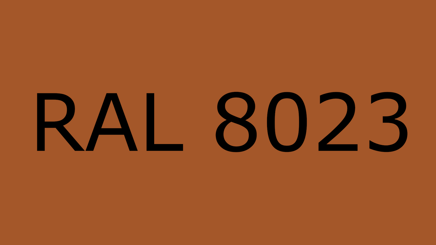 Standard A, Orangebraun, RAL 8023