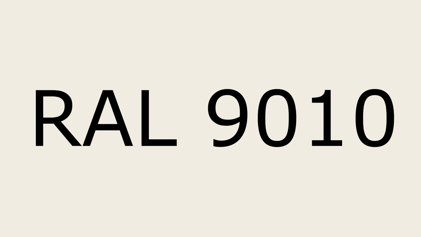Standard A, Pure White, RAL 9010